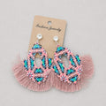 Boucles d'oreilles rose
