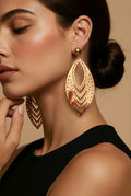 Boucles d'oreilles doré chic