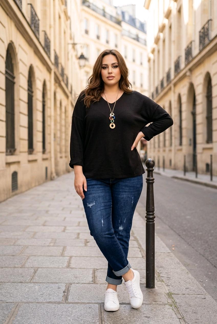 Joli pull avec son collier