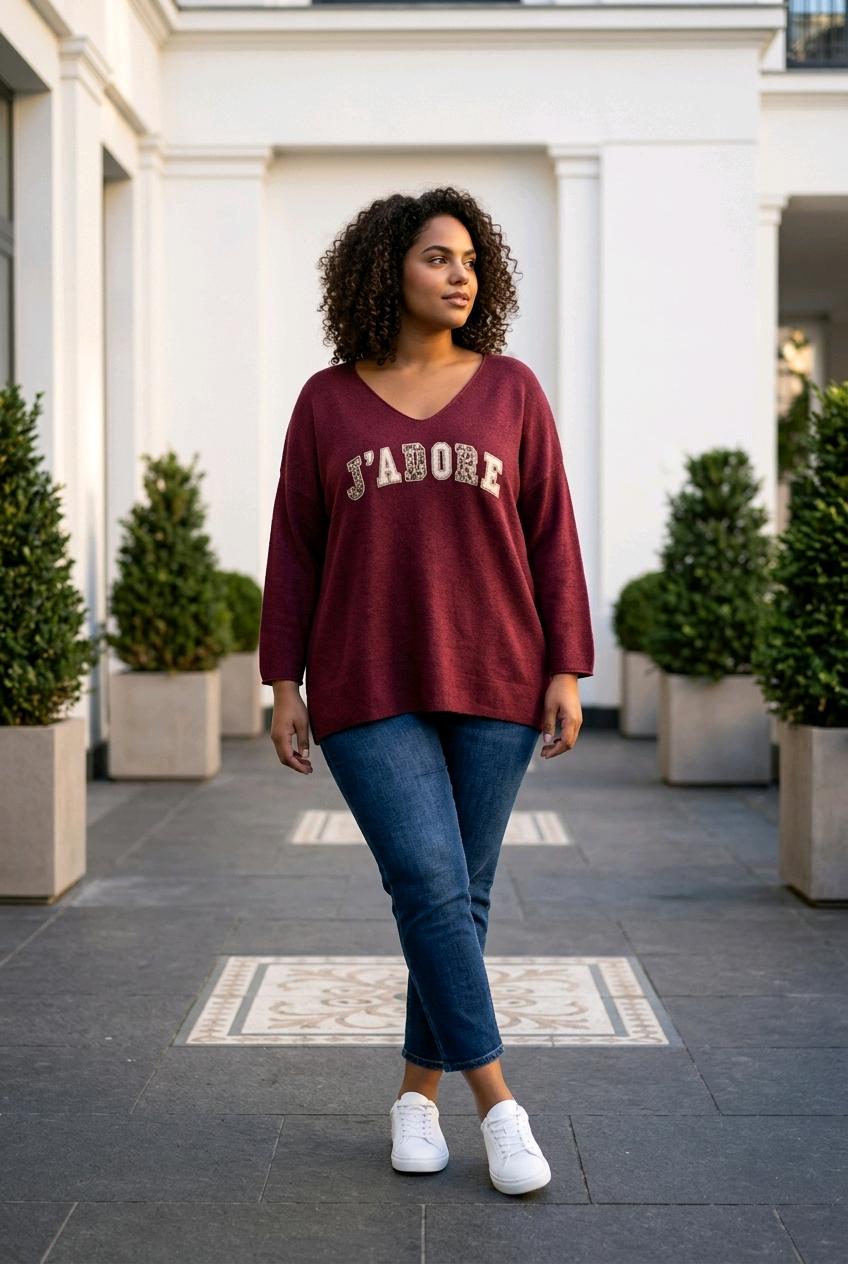 Petit pull J' ADORE