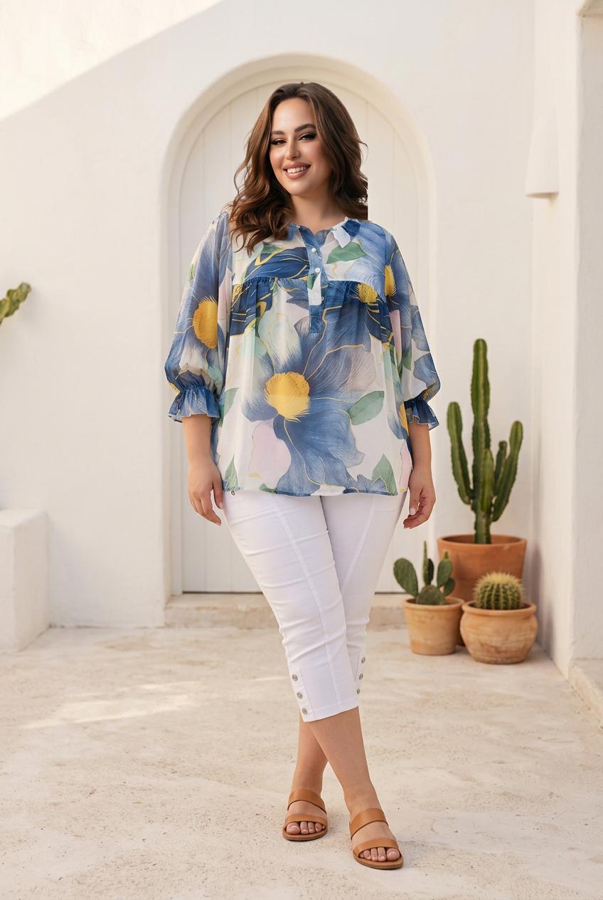 Blouse manches chauve-souris