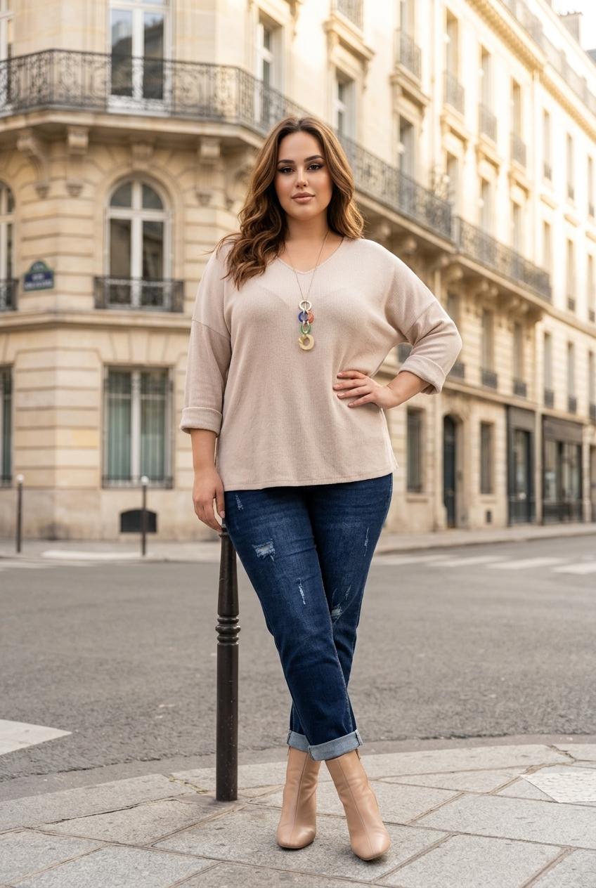 Joli pull avec son collier